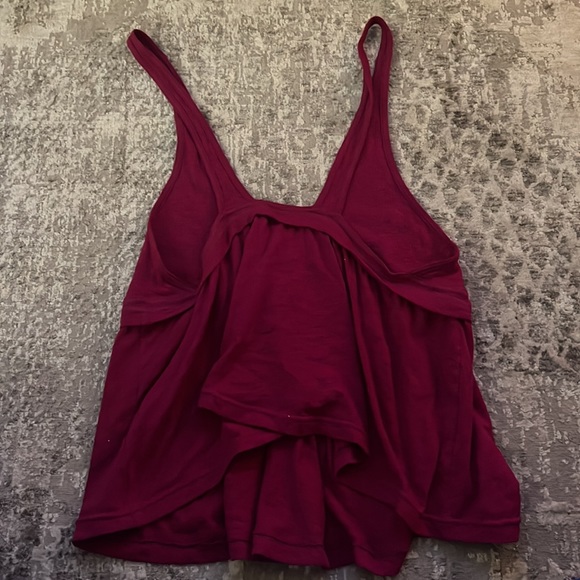 Free People Fuchsia Cropped Tank Top - Picture 2 of 4
